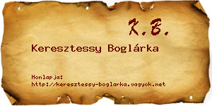 Keresztessy Boglárka névjegykártya